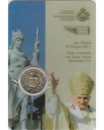 San Marino 2011: BU Mini set met 2 Euro