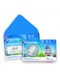 Nederland 2014: 1e Dag Coincards Herdenkingsmunten: Het Molen Vijfje