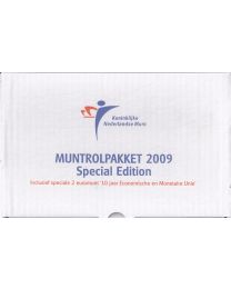Nederland 2009: Muntrolpakket: Special Edition met 2 Euro: 10 Jaar EMU