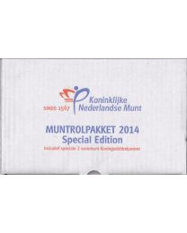 Nederland 2014: Muntrolpakket: Special Edition met 2 Euro: Konings Dubbelportret