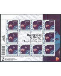 Nederland 2012: NVPH: V2791-Ab-6: "Nederlandse Popgeschiedenis": Boudewijn de Groot: velletje postfris