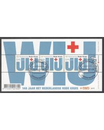 Nederland 2007: NVPH: 2512: Blok 140 jaar Rode Kruis: gestempeld