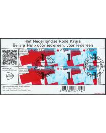 Nederland 2012: NVPH: 2902: Het Nederlands Rode Kruis: velletje gestempeld