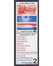 Nederland 2013: NVPH: 3133-3134: 200 jaar Koninkrijk, Landing Willem I: serie postfris