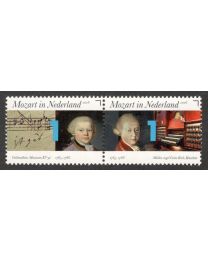 Nederland 2016: NVPH: 3414-3415: Mozart in Nederland: serie postfris