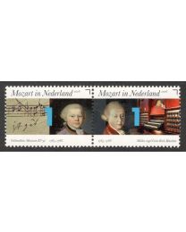 Nederland 2016: NVPH: 3414-3415: Mozart in Nederland: serie postfris