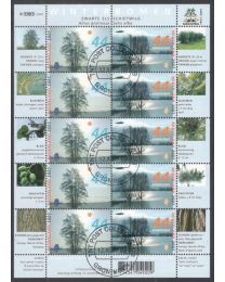 Nederland 2007: NVPH: V2528-2529: Bomen in de winter: velletje gestempeld