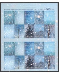 Nederland 2007: NVPH: V2530-2539: Decemberzegels: velletje postfris