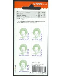 Nederland 2009: NVPH: Vba2620: Koningin Beatrix € 0.74: velletje postfris
