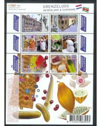 Nederland 2010: NVPH: Va2752-2757: Grenzeloos Nederland-Suriname: velletje postfris