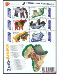 Nederland 2011: NVPH: Va2844-2849: Grenzeloos Nederland-Zuid Afrika: velletje postfris