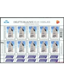 Nederland 2012: NVPH: V2898:  Delfsblauwe KLM-huisjes: Europa:  velletje postfris