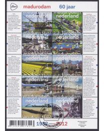 Nederland 2012: NVPH: V2925-2934: Madurodam 60 jaar: velletje gestempeld