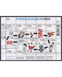 Nederland 2012: NVPH: V2989-2998: Stedelijk Museum Amsterdam: velletje postfris