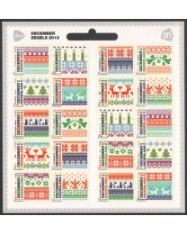Nederland 2012: NVPH: Va3002-3011: Decemberzegels AH: velletje postfris