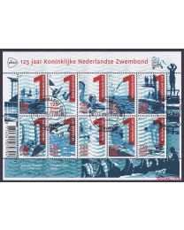 Nederland 2013: NVPH: V3079-3088: 125 jaar KNZB: velletje gestempeld