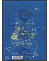 Nederland 2015: NVPH: V3341-3350: Verlichting: velletje gestempeld