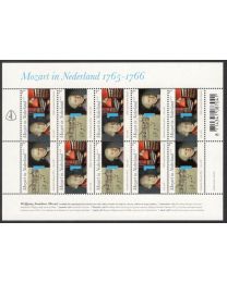 Nederland 2016: NVPH: V3414-3415: Mozart in Nederland: velletje postfris