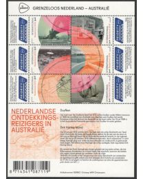 Nederland 2016: NVPH: V3441-3446a: Grenzeloos Nederland Australië: velletje A postfris