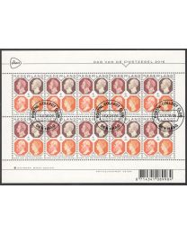 Nederland 2016: NVPH: V3472: Dag van de Postzegel: velletje gestempeld