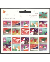 Nederland 2016: NVPH: V3474-3484: Decemberzegels: velletje postfris