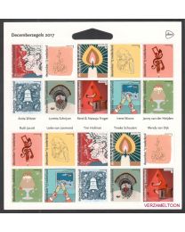 Nederland 2017: NVPH: V3588-3597: Decemberzegels: velletje postfris