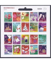 Nederland 2014: NVPH: Va3236-3255: Decemberzegels: velletje Kruidvat postfris