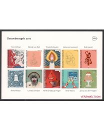 Nederland 2017: NVPH: Va3588-Va3597: Decemberzegels: velletje postfris