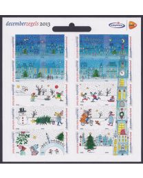 Nederland 2013: NVPH: Vc3113-3132: Decemberzegels Trekpleister: velletje postfris