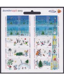 Nederland 2013: NVPH: Vc3113-3132: Decemberzegels Trekpleister: velletje postfris