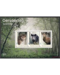 Nederland 2022: NVPH: V3642 P: "Oersoorten  Landdieren" 810037: velletje postfris