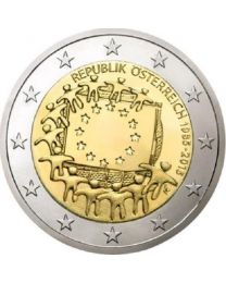 Oostenrijk 2015: Speciale 2 Euro unc: 30 Jaar Europese Vlag