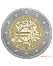 Portugal 2012: Speciale 2 Euro unc: 10 Jaar Euro