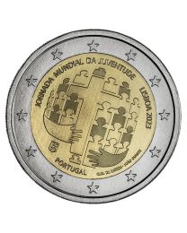 Portugal 2023: Speciale 2 Euro unc: "Wereld Jongeren dagen"