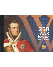 Nederland 2022: NVPH: PR101: Prestigeboekje: 250 jaar Koning Willem 1