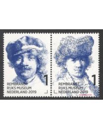 Nederland 2019: NVPH: 3723-3724: Rembrandt in het Rijksmuseum: serie postfris