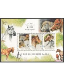 Nederland 2020: NVPH: V3642P: "25 jaar Rien Poortvliet: Het Brieschend Paard" 800014: velletje postfris