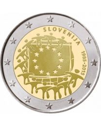 Slovenië 2015: Speciale 2 Euro unc: 30 Jaar Europese Vlag