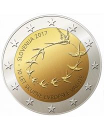Slovenië 2017: Speciale 2 Euro unc: 10 Jaar Euro in Slovenië 