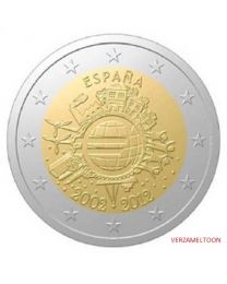 Spanje 2012: Speciale 2 Euro unc: 10 Jaar Euro
