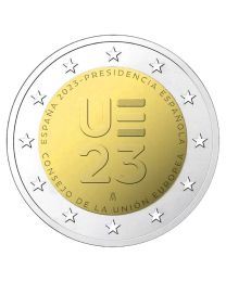 Spanje 2023: Speciale 2 Euro unc: "EU-voorzitter"