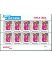 Nederland 2011: NVPH: V2751-Ac-3: "Ontdek 60 jaar Televisie": Familie Knots: velletje postfris