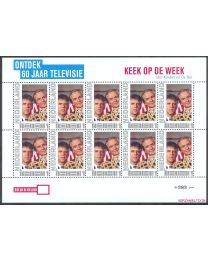 Nederland 2011: NVPH: V2751-Ac-5: "Ontdek 60 jaar Televisie": Keek op de Week: velletje postfris