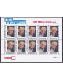 Nederland 2011: NVPH: V2751-Ac-36: "Ontdek 60 jaar Televisie": Max maakt mogelijk: velletje postfris