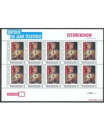 Nederland 2011: NVPH: V2751-Ac-9: "Ontdek 60 jaar Televisie": Sterrenshow: velletje postfris