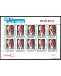Nederland 2011: NVPH: V2751-Ac-2: "Ontdek 60 jaar Televisie": Studio Sport: velletje postfris