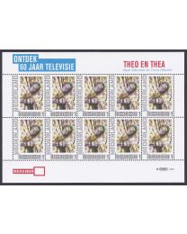 Nederland 2011: NVPH: V2751-Ac-31: "Ontdek 60 jaar Televisie": Theo en Thea: velletje postfris