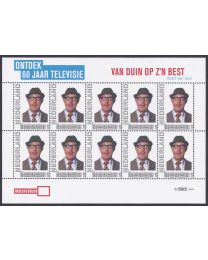 Nederland 2011: NVPH: V2751-Ac-30: "Ontdek 60 jaar Televisie": Van Duin op z'n Best: velletje postfris