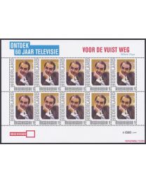 Nederland 2011: NVPH: V2751-Ac-22: "Ontdek 60 jaar Televisie": Voor de vuist weg: velletje postfris