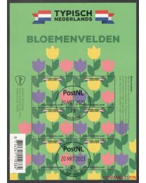 Nederland 2023: NVPH: V4097: Typisch Nederlands 2023: Bloemenvelden: velletje gestempeld